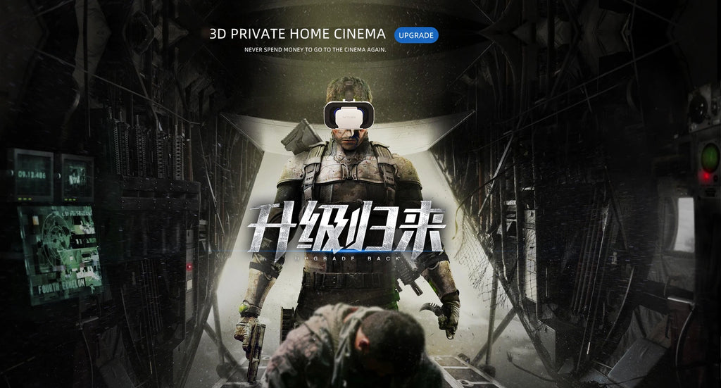 Sleek white 3D virtual reality headset for smartphones, designed for immersive gaming and home cinema experiences.