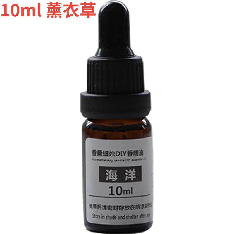 10ml amber glass bottle of aromatherapy essential oil with a black dropper cap and a white label.