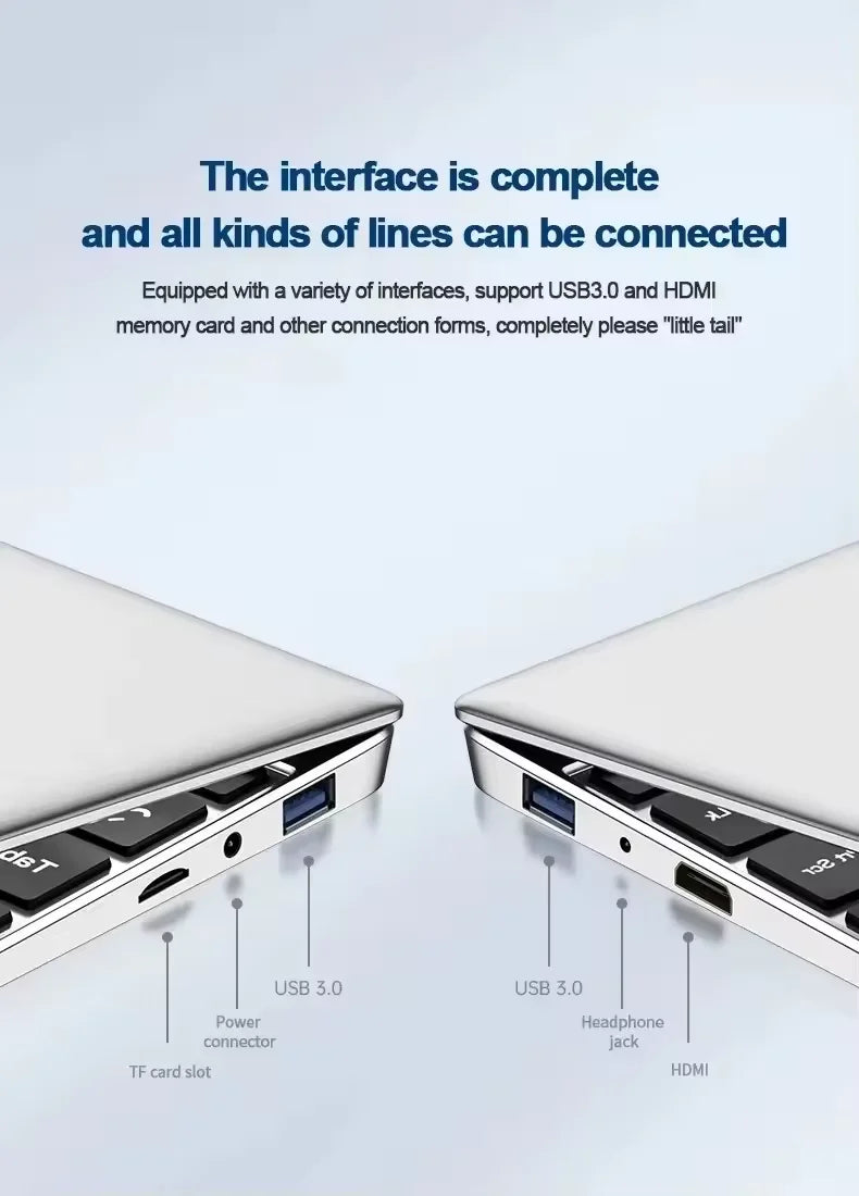 14.1'' Slim Office Laptop  Windows 11 Intel i7-8650U Intel ATOM X7 1920*1080 Office