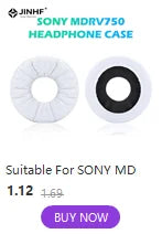 White replacement ear pads for Sony MDR-V750 headphones. Not for AirPods.
