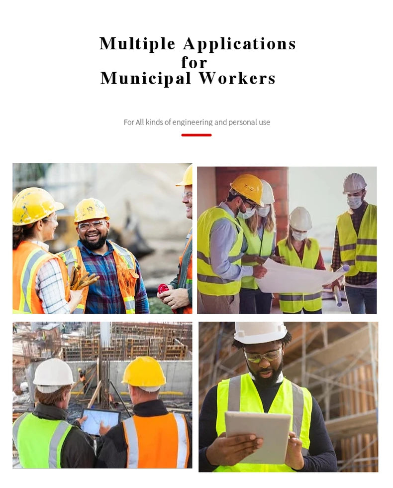 Black workwear utility vest featuring multiple front pockets and durable construction for site use.