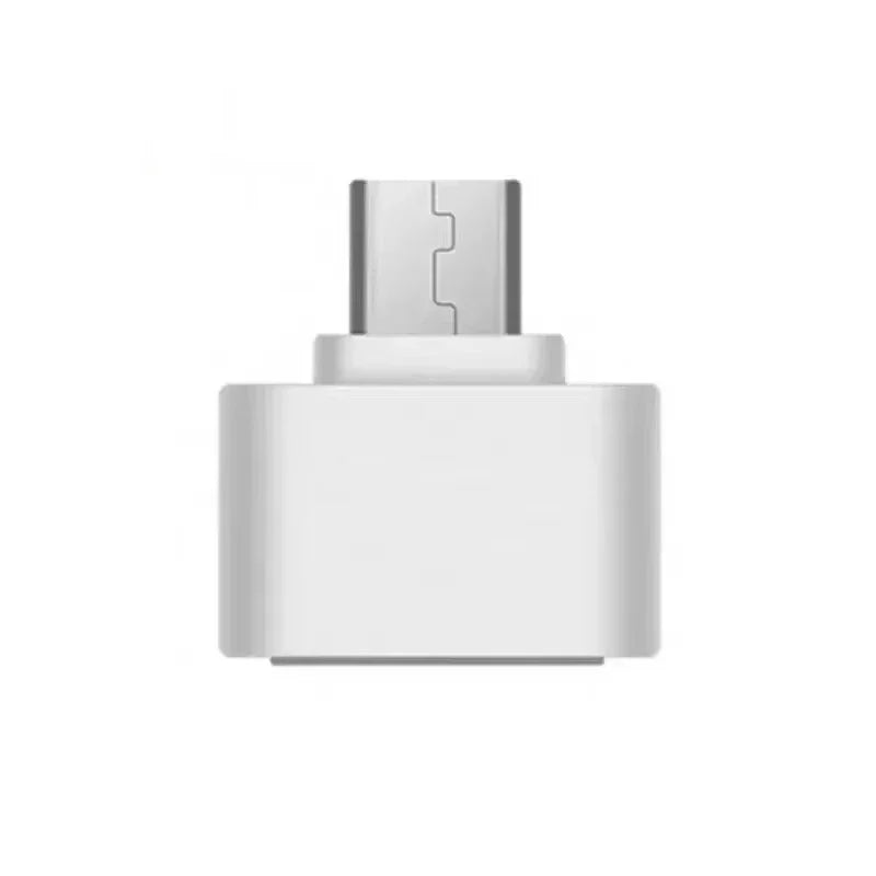 Compact white USB 3.2 2-in-1 flash drive with a metallic connector, featuring a sleek, minimalist design.