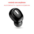 A single, glossy black wireless in-ear earphone with a minimalist, rounded design and a silicone ear tip.