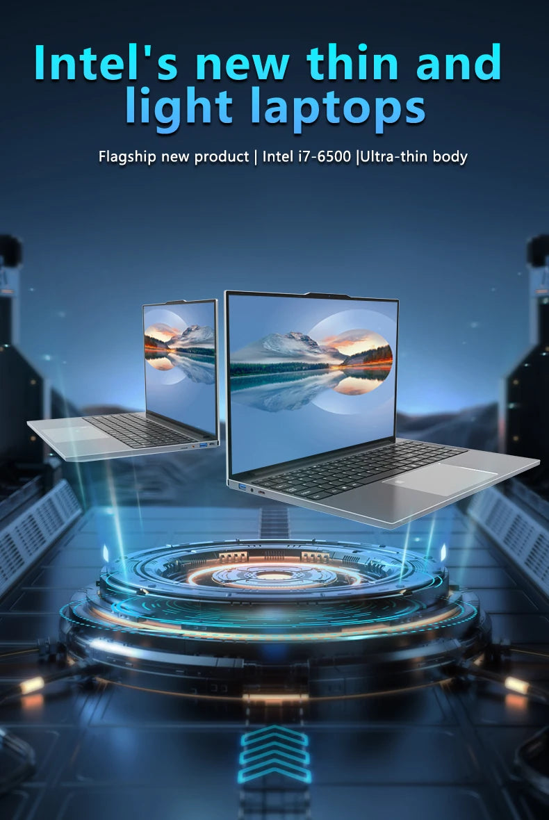 15.6" Portable Laptop  Intel Core i7-6500U Windows 11 Notebook Gamer 1920*1080 Display