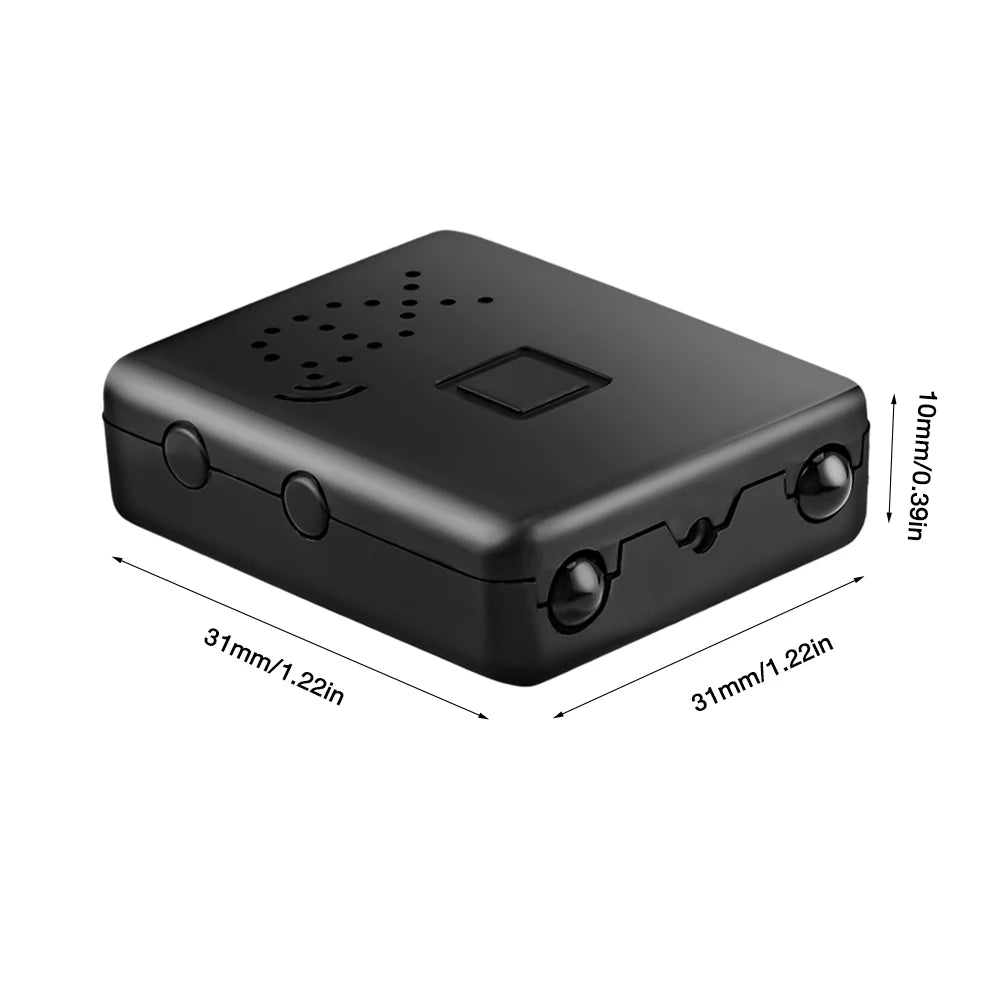 Black plastic square sensor measuring 31x31x10mm with circular lenses and a central button.