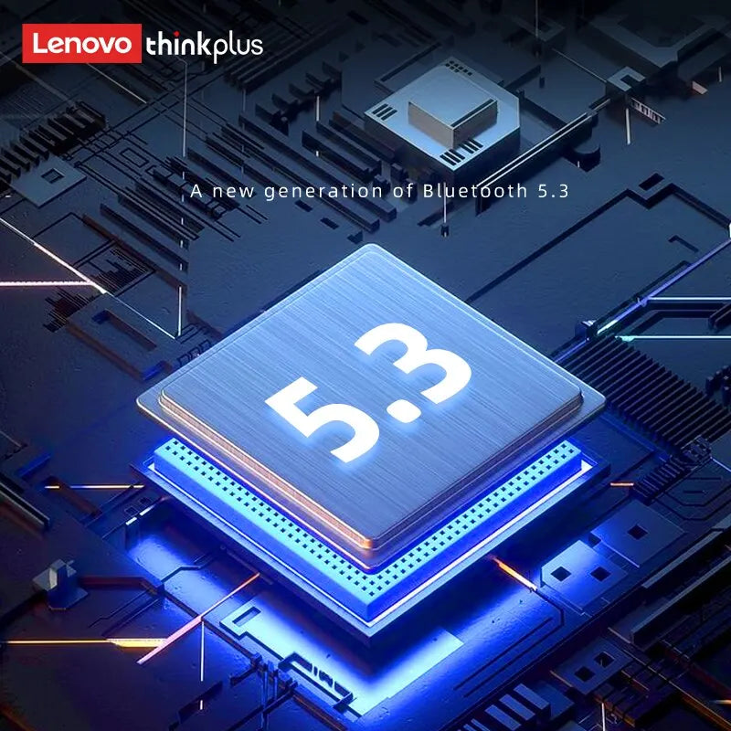 Digital illustration of a metallic microchip with the number 5.3 against a blue, glowing high-tech circuit board background.