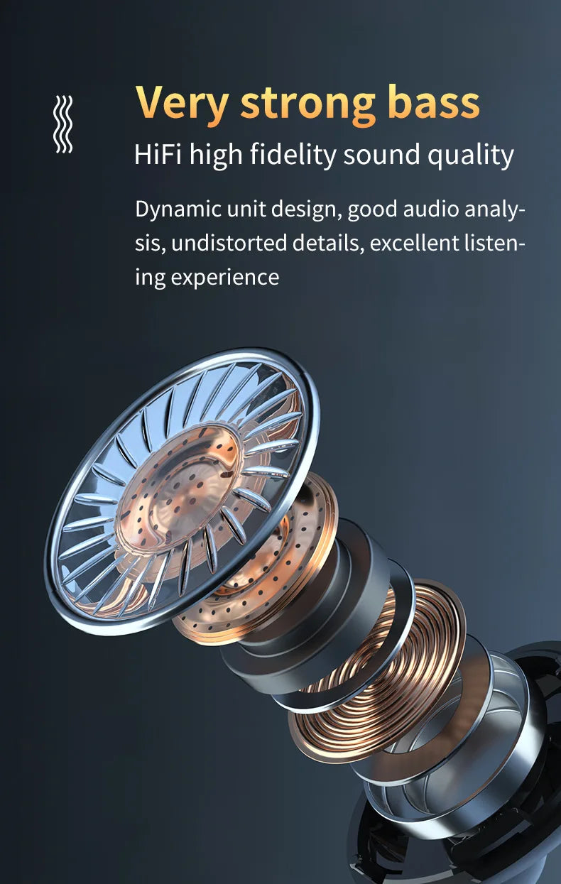 Exploded view of a headphone speaker driver featuring silver and copper components, highlighting its internal design.