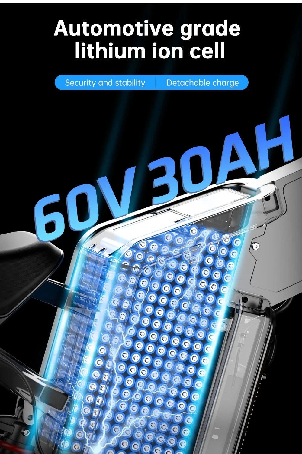 EKX X21 3000W Brushless Gearless Motor, 60V 30Ah Battery, 85km/h