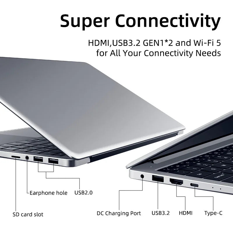 15.6 Inch Portable Notebook With Intel CPU I7-1165G7