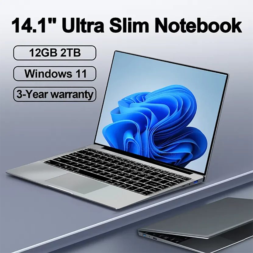 14.1'' Slim Office Laptop  Windows 11 Intel i7-8650U