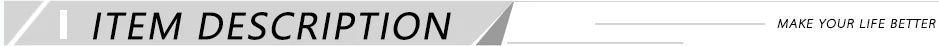 A rectangular grey horizontal banner containing the text "ITEM DESCRIPTION" in black, sans-serif font.