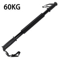 Black arm strength spring exercise stick with textured handles, safety wrist straps, and 60KG resistance text.