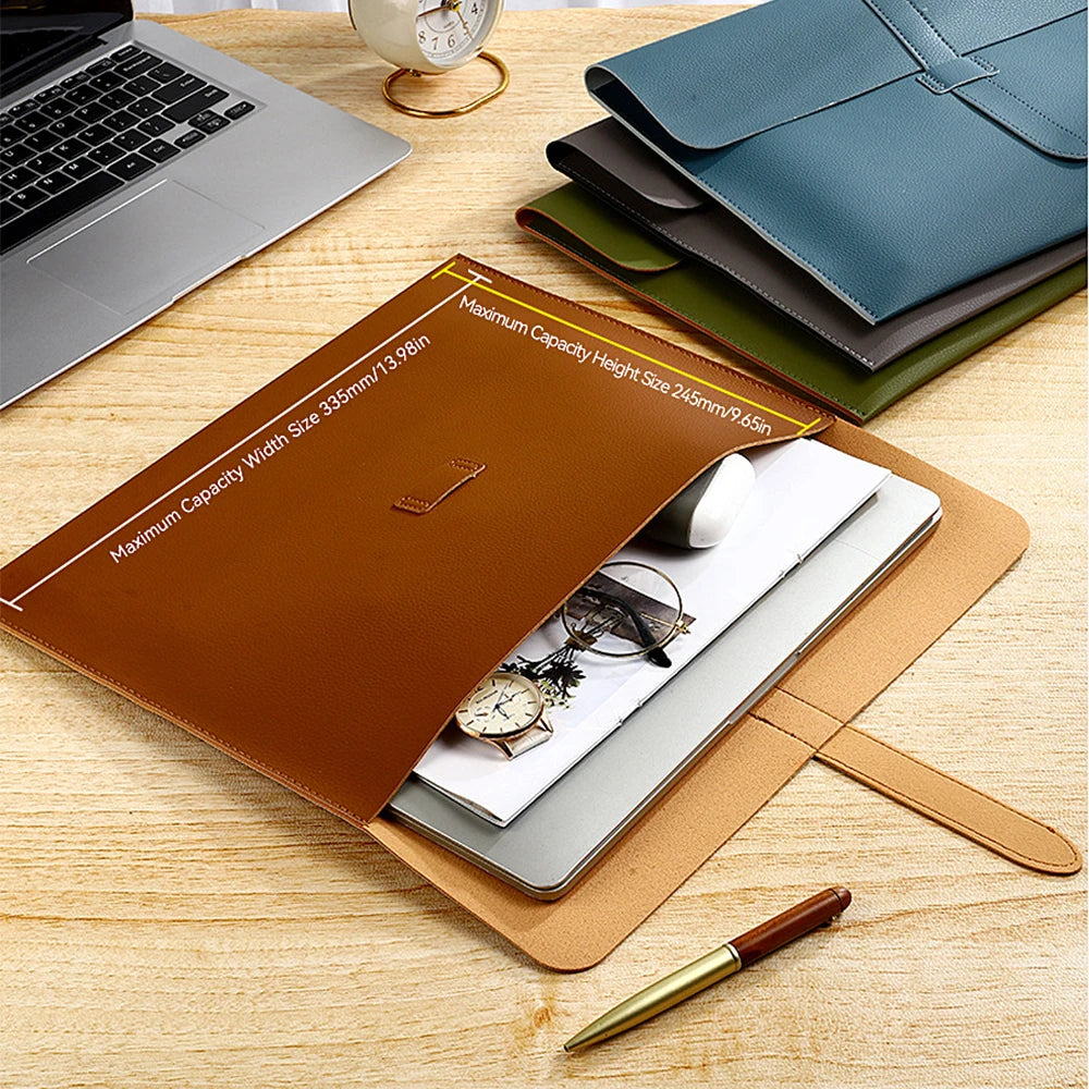Business Office Luxury Document Bag -  Leather